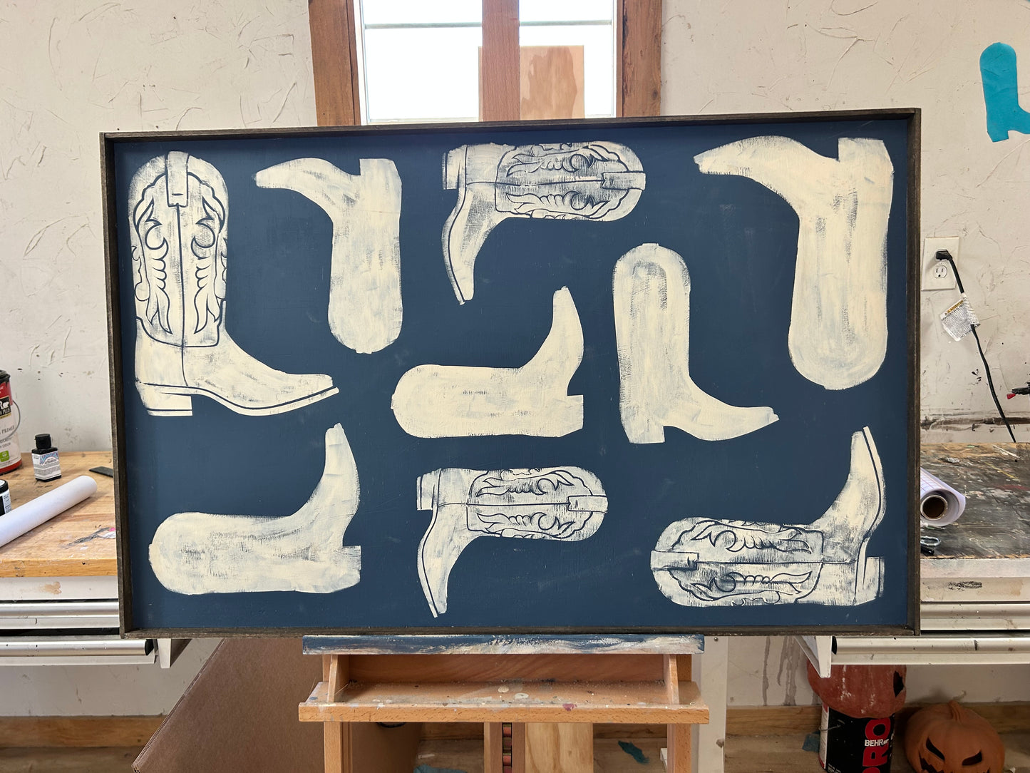 Indigo boots