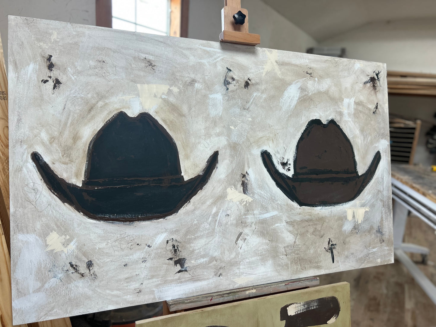 2 textured hats