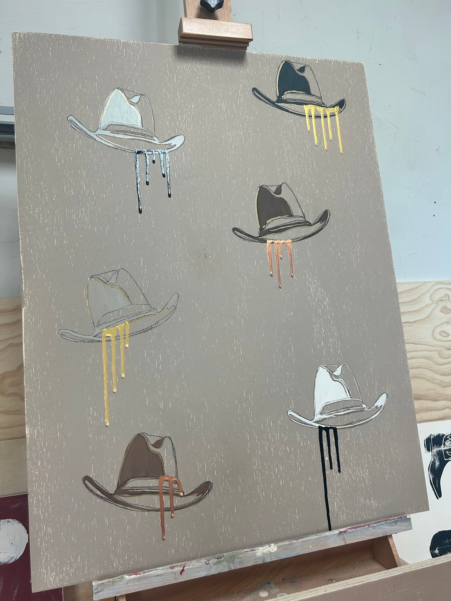 Metallic hats