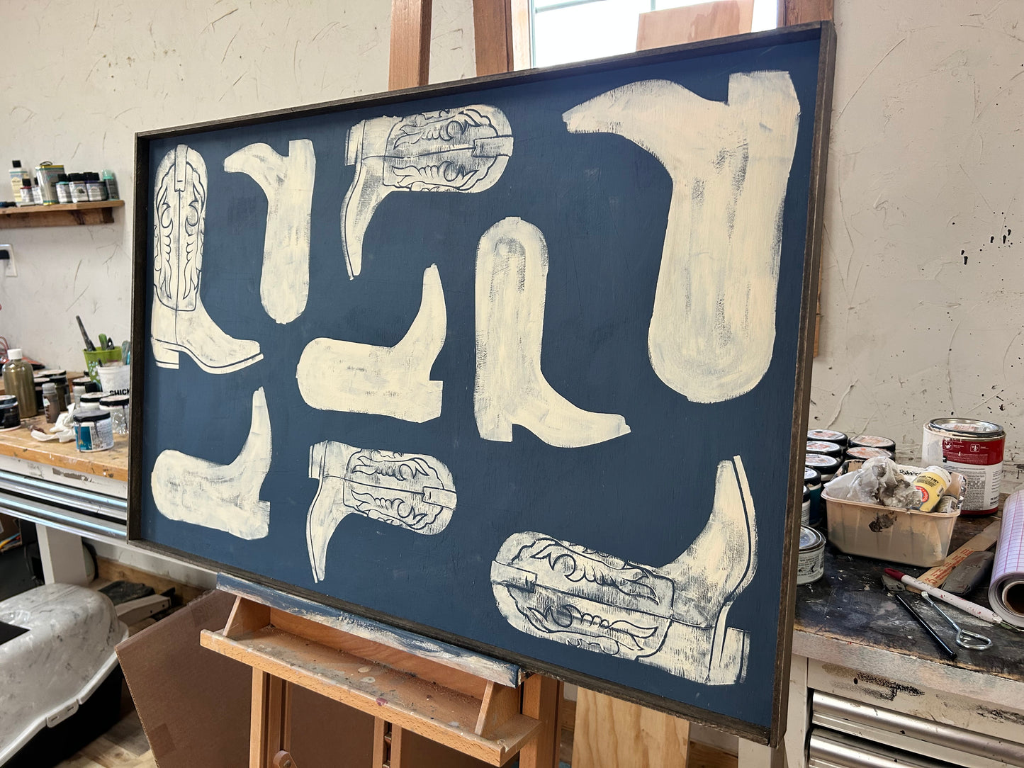 Indigo boots