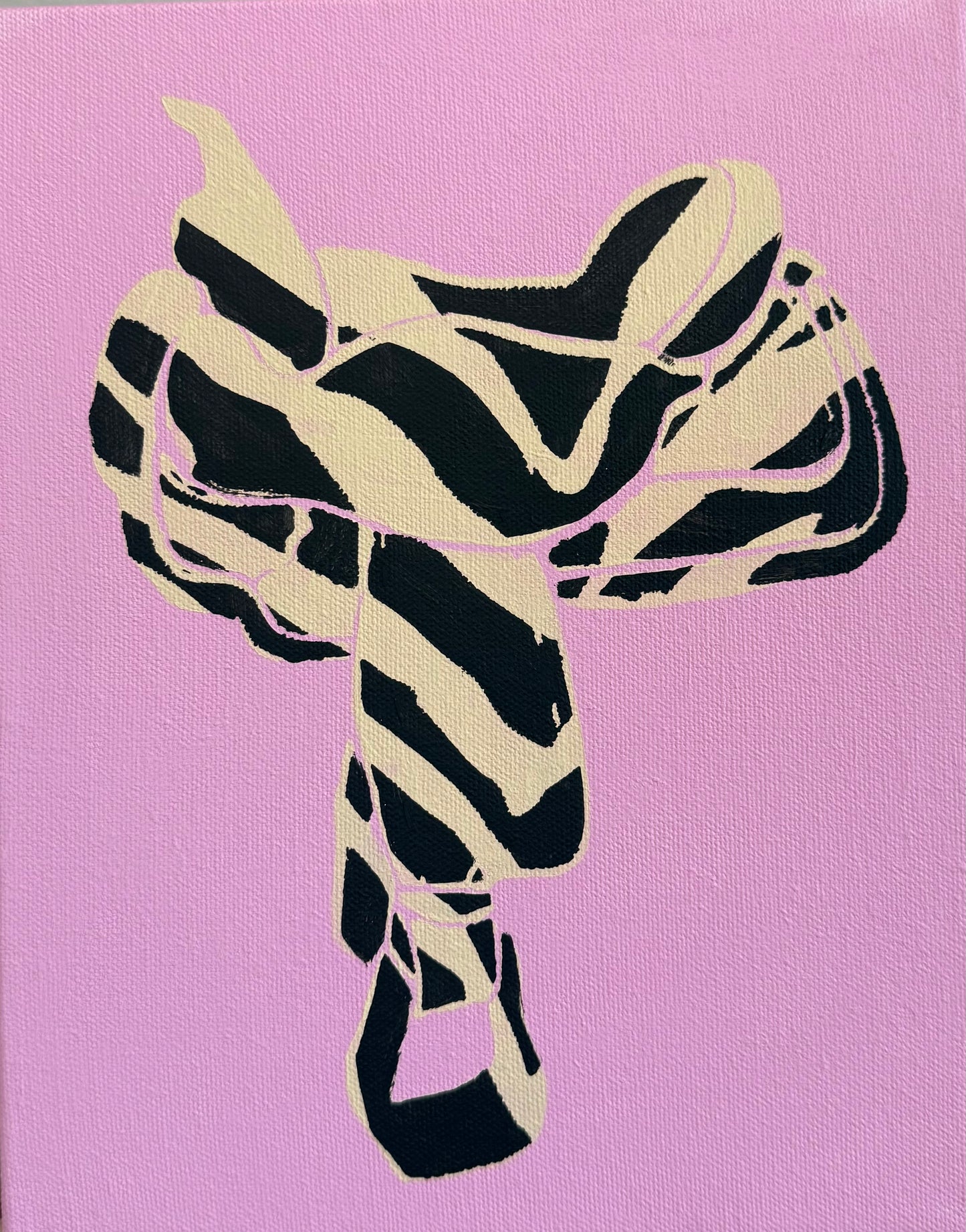 Pink Zebra Saddle