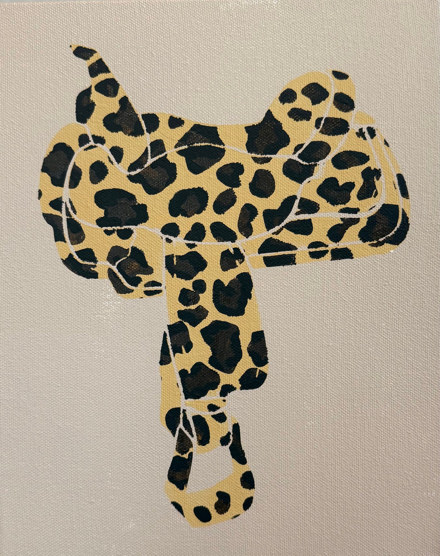 Neutral Leopard Saddle