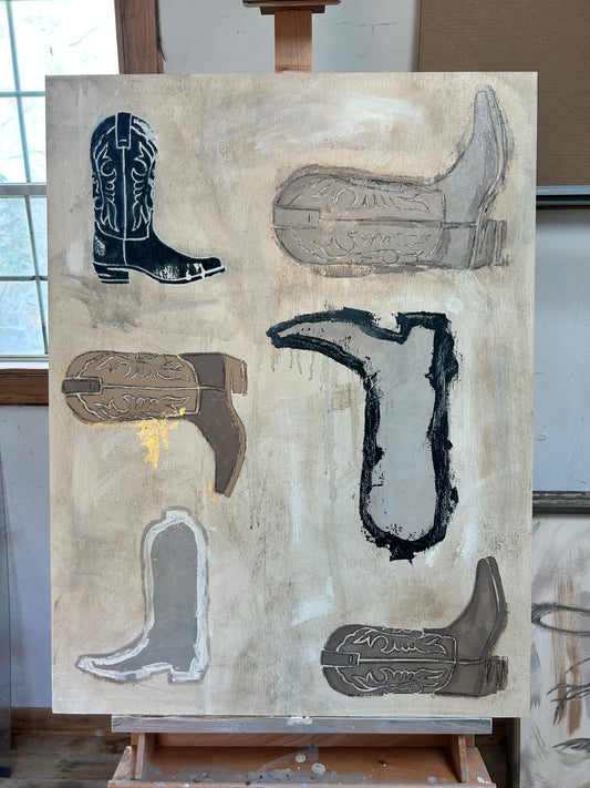 Textured boots