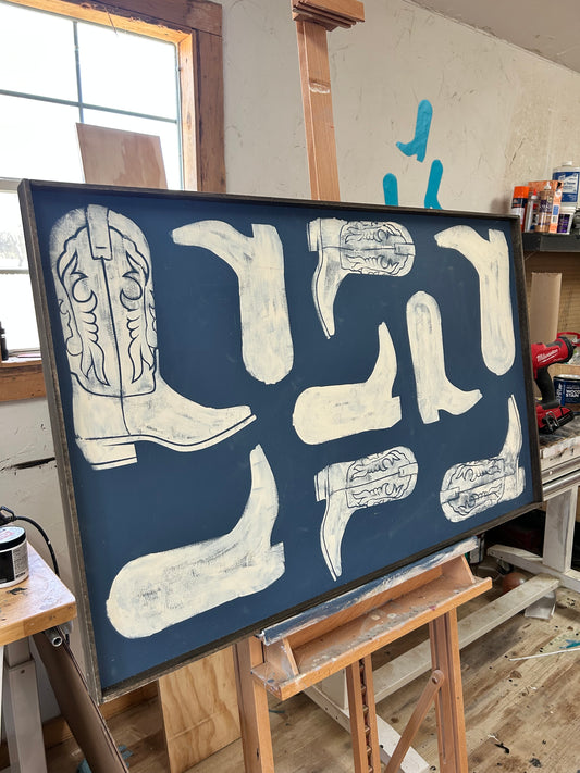 Indigo boots