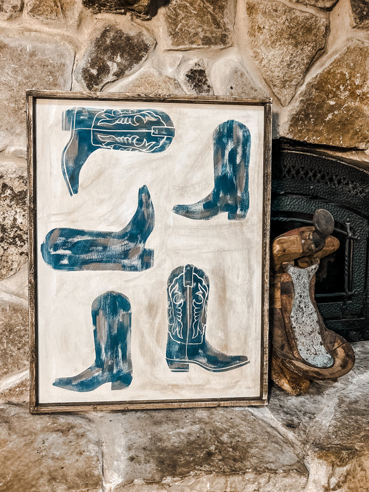 Blue boots pre order