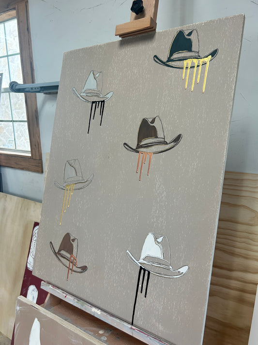 Metallic hats