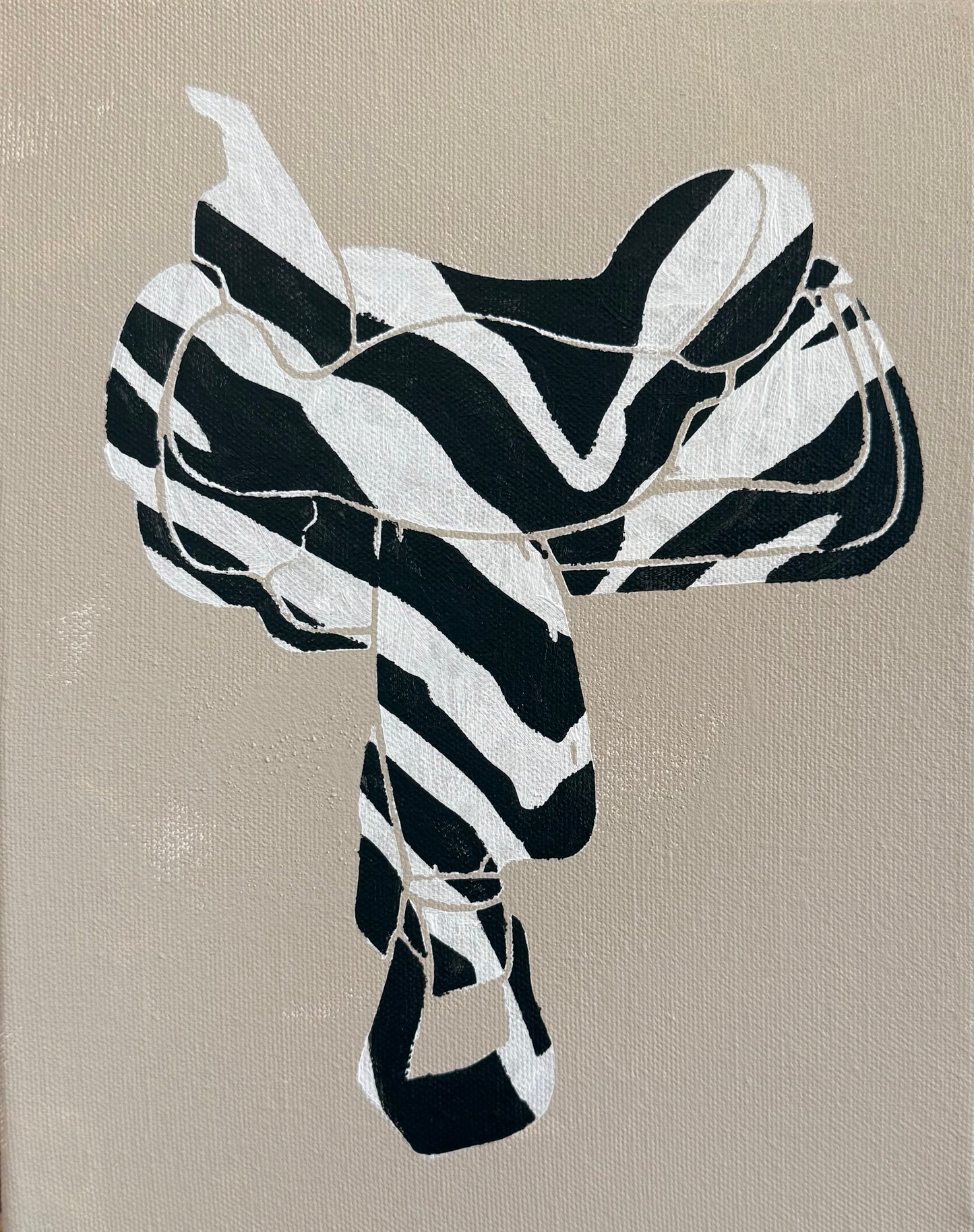 Neutral Zebra Saddle