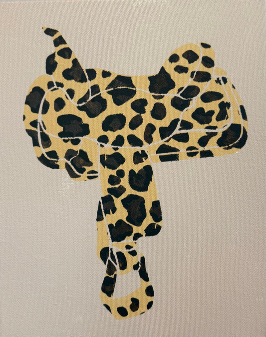 Neutral Leopard Saddle