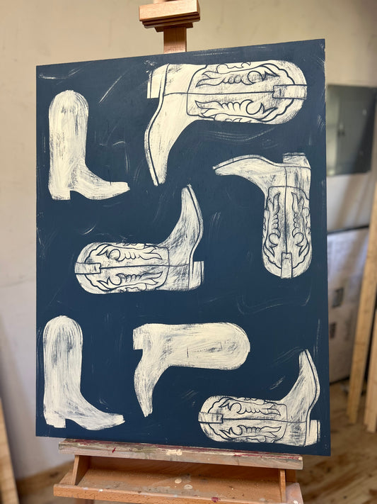 Navy boots